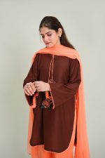 Amber Gul 3 Piece - Brown/Peach - Image 3