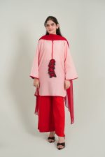 Amber Gul 3 Piece - Pink/Red - Image 3