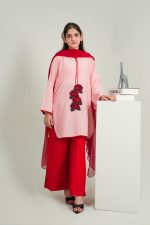 Amber Gul 3 Piece - Pink/Red