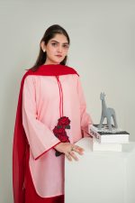 Amber Gul 3 Piece - Pink/Red - Image 4